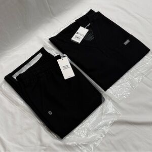Figs Men's Black Scrub Set